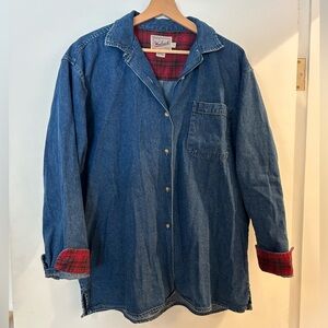Vintage woolrich denim shirt